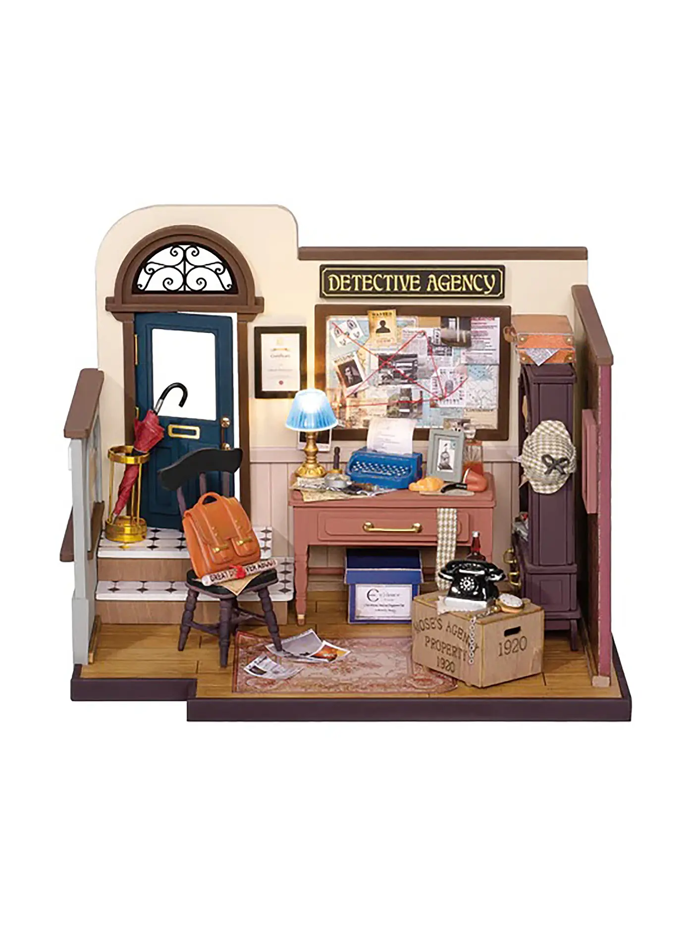 ROBOTIME | 3D Puzzle Moses Detective Agency DIY House | 